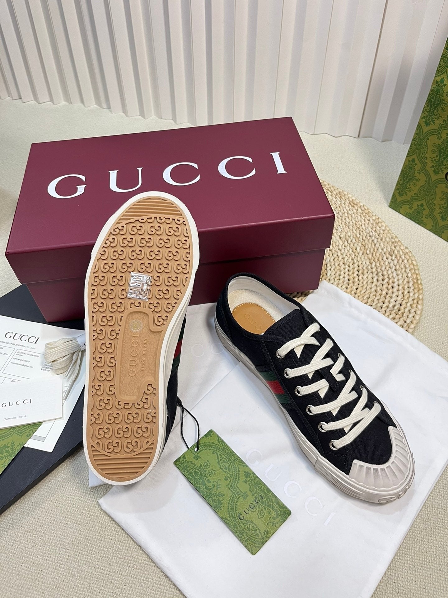 GUCCI Sneaker Julio Canvas Sneakers Black