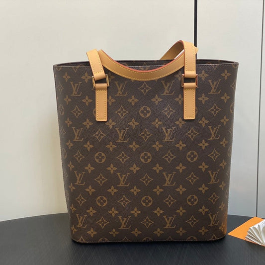 LOUIS VUITTON LUCO SHOULDER TOTE BAG 30 MONOGRAM LEATHER BROWN