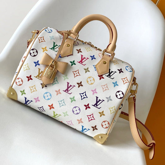 LOUIS VUITTON SPEEDY BANDOULIÈRE BAG 25 IN MULTICOLOR MONOGRAM CANVAS