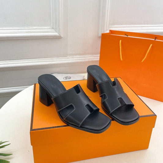 HERMES HELIA 60 SANDAL BLACK